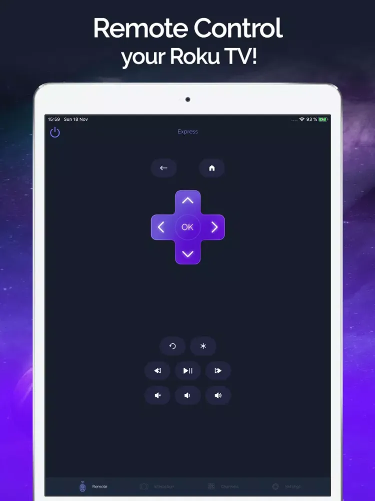 Tangkapan skrin Smart Remote - Roku TV Control iPad 