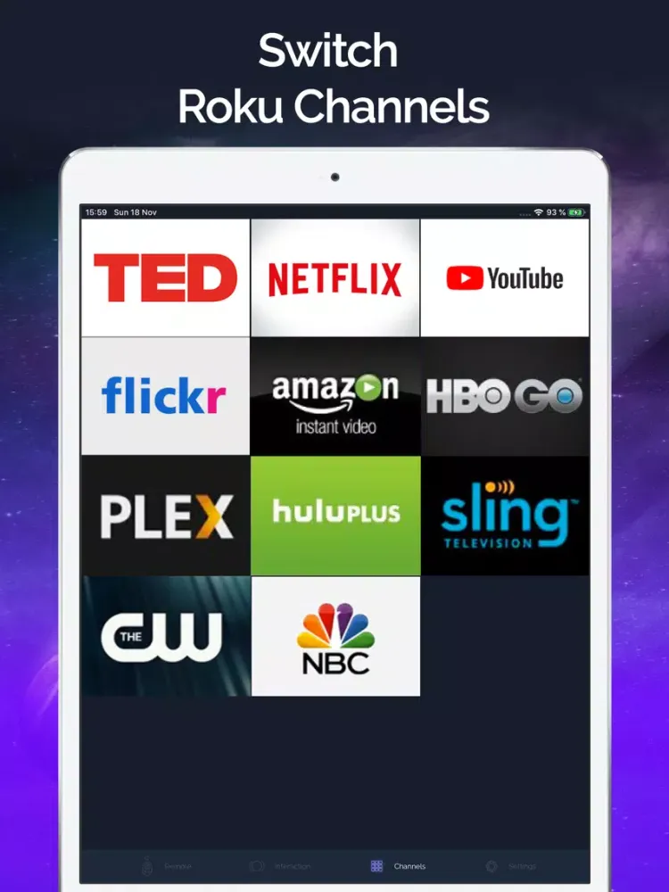 Tangkapan skrin Smart Remote - Roku TV Control iPad 