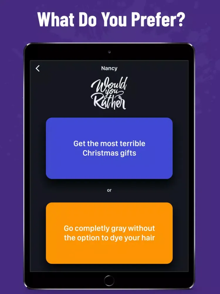 Zrzuty ekranu Would You Rather - Adult Fun iPad 