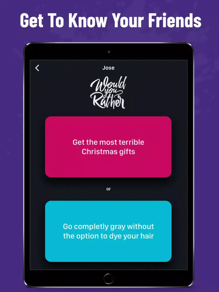 Zrzuty ekranu Would You Rather - Adult Fun iPad 