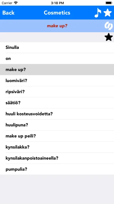 Captures d'écran de English to Finnish Translator