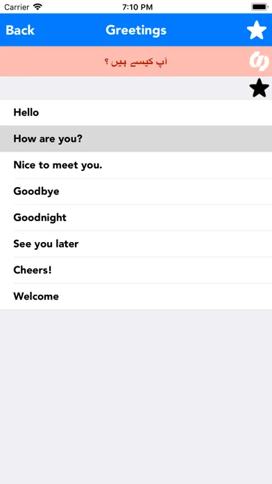 Screenshot di English to Urdu Translator
