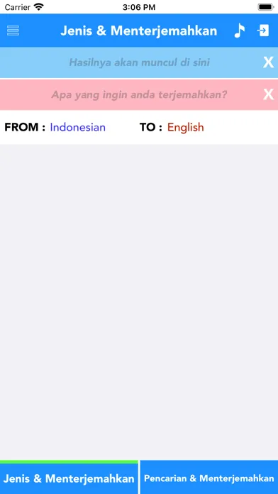 Tangkapan skrin Indonesian to English Convert