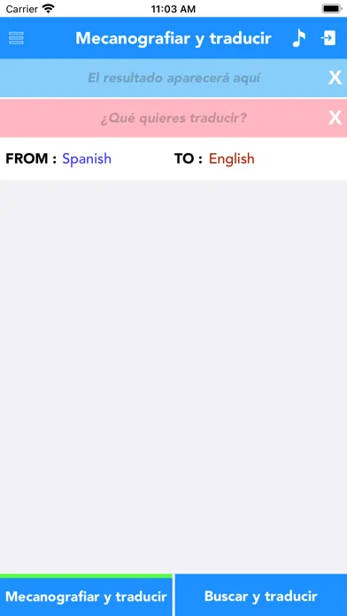 Capturas de tela do Spanish-to-English-Translation