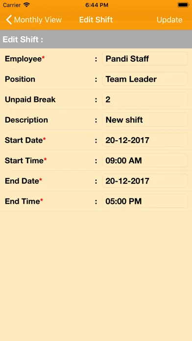 Work Schedule Maker スクリーンショット