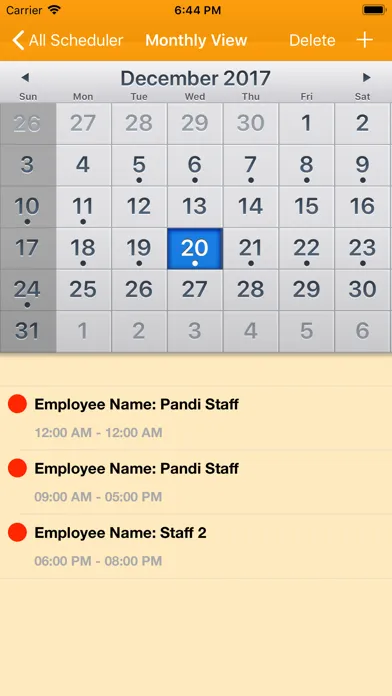 Work Schedule Maker スクリーンショット