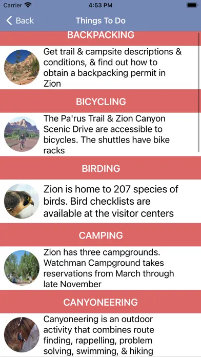 Ảnh chụp màn hình của Zion National Park Camping