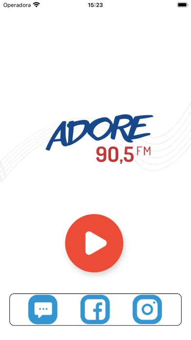 Tangkapan skrin Adore FM - Louvor e Informação