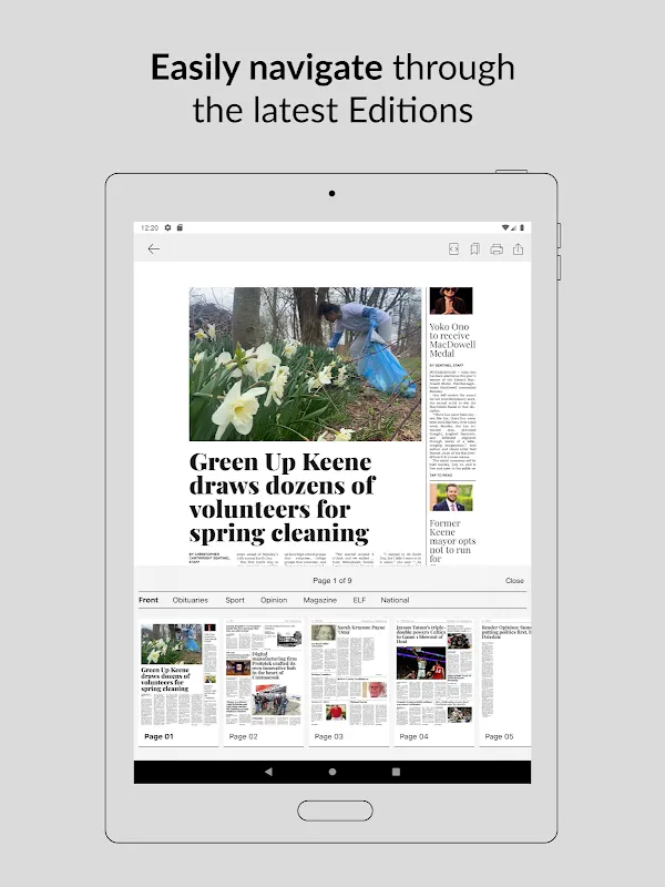 Zrzuty ekranu Keene Sentinel