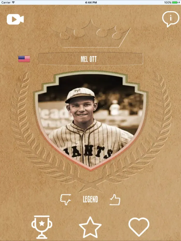 Legends of Baseball iPad 应用截图