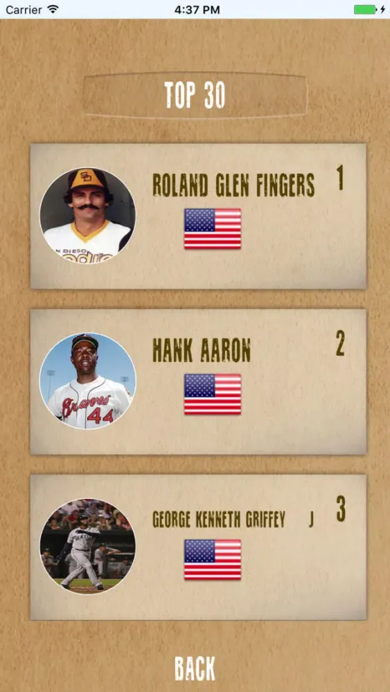 Legends of Baseball应用截图
