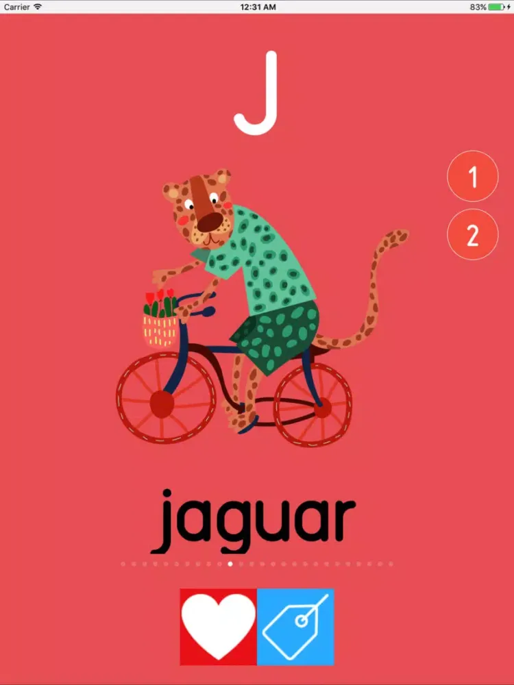 Zrzuty ekranu Filli Tak Animal Alphabet iPad 