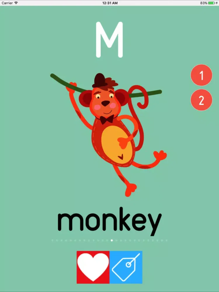 Zrzuty ekranu Filli Tak Animal Alphabet iPad 