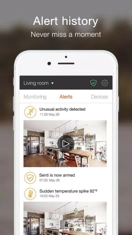Ảnh chụp màn hình của Sentri - All-in-one Smart Home Monitoring