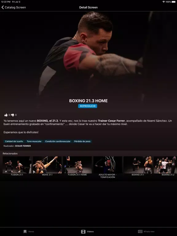 Скриншоты Quinner tv iPad 