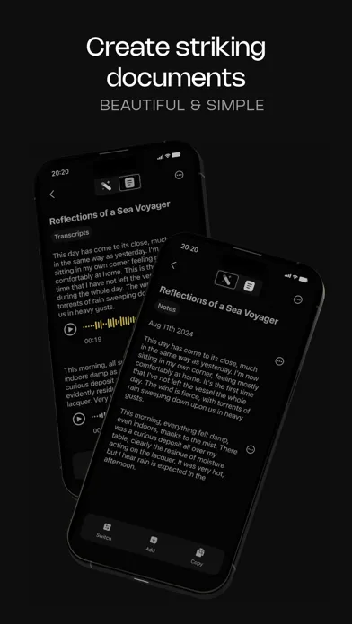 Capturas de tela do AI Note Taker - Wandel