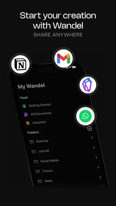 Capturas de tela do AI Note Taker - Wandel