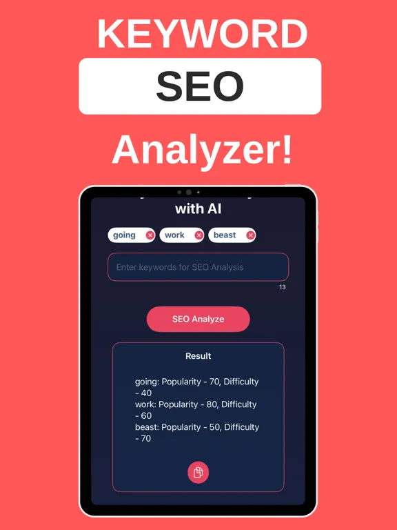 TubeBoost AI: Seo for Youtuber iPad 應用截圖