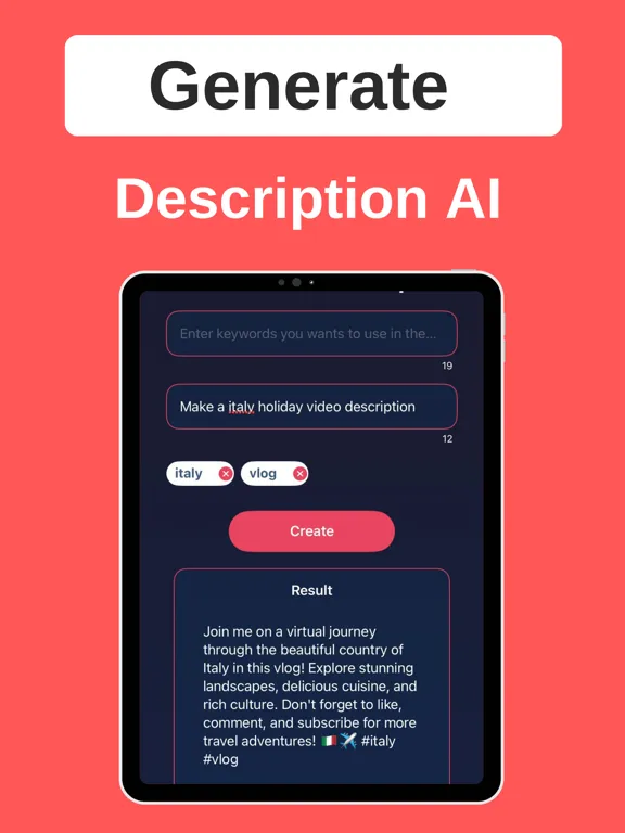 TubeBoost AI: Seo for Youtuber iPad 應用截圖