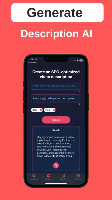 TubeBoost AI: Seo for Youtuber應用截圖