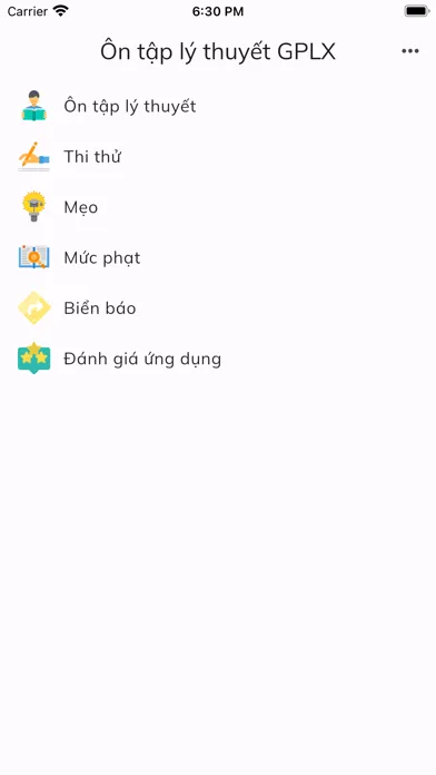 Ôn thi lý thuyết GPLX 600 câu स्क्रीनशॉट