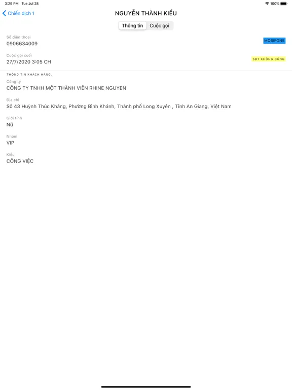 Tangkapan layar Telesale iPad 