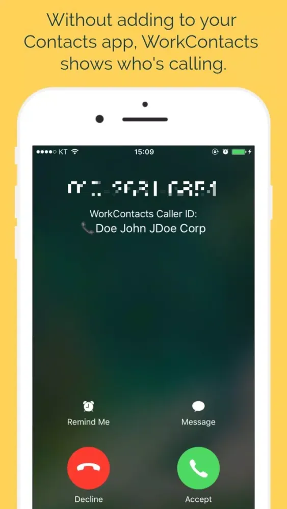 WorkContacts スクリーンショット