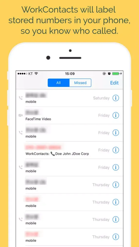WorkContacts スクリーンショット
