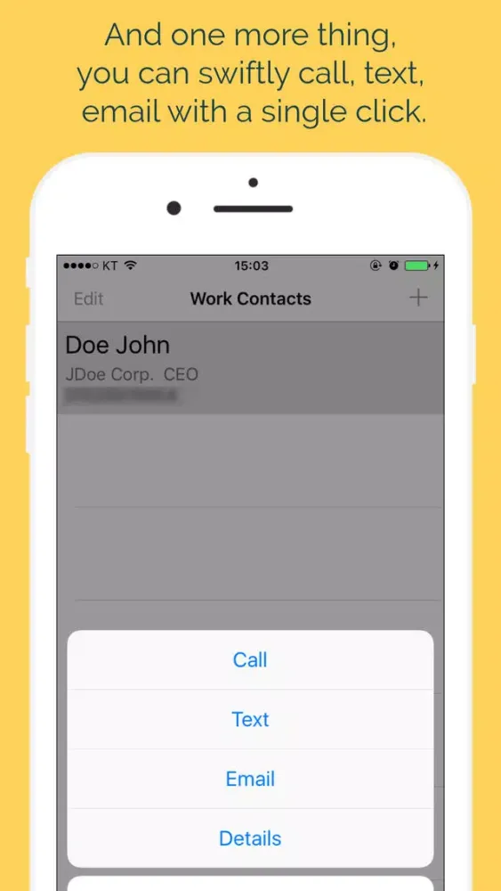 WorkContacts スクリーンショット