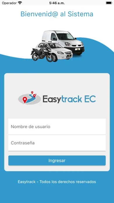 Capturas de tela do Easytrack Pro