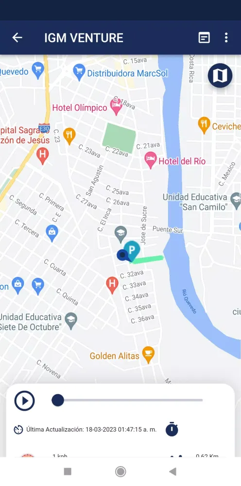 Zrzuty ekranu Quevedo GPS