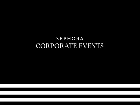 Capturas de pantalla de Sephora Corporate Events iPad 