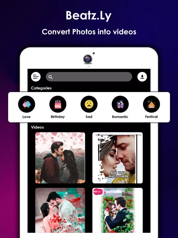 Beatz.ly music video maker iPad  スクリーンショット
