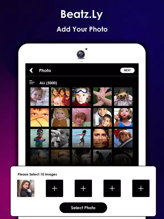 Beatz.ly music video maker iPad  スクリーンショット