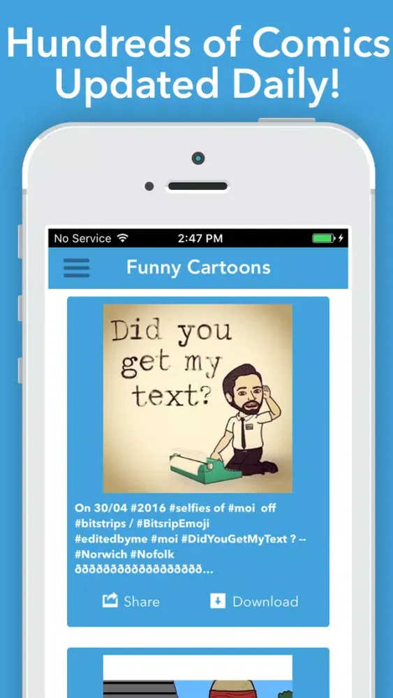 Funny Cartoon Strips and Photos Free - Download The Best Bit Comics スクリーンショット