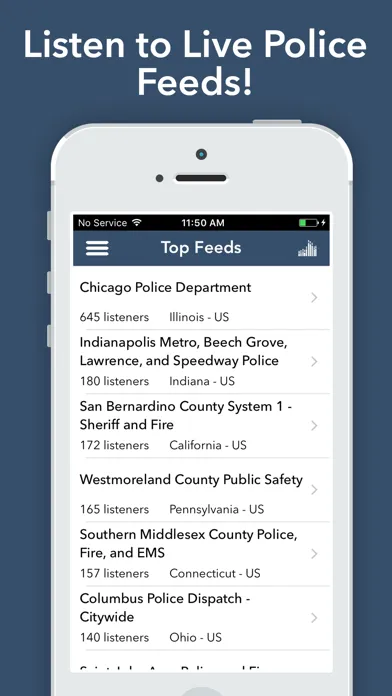 Zrzuty ekranu Police Scanner Radio - Pro