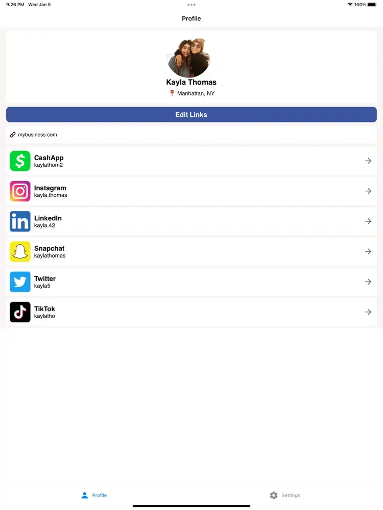 Telly - Share & Connect iPad  سکرین شاٹس
