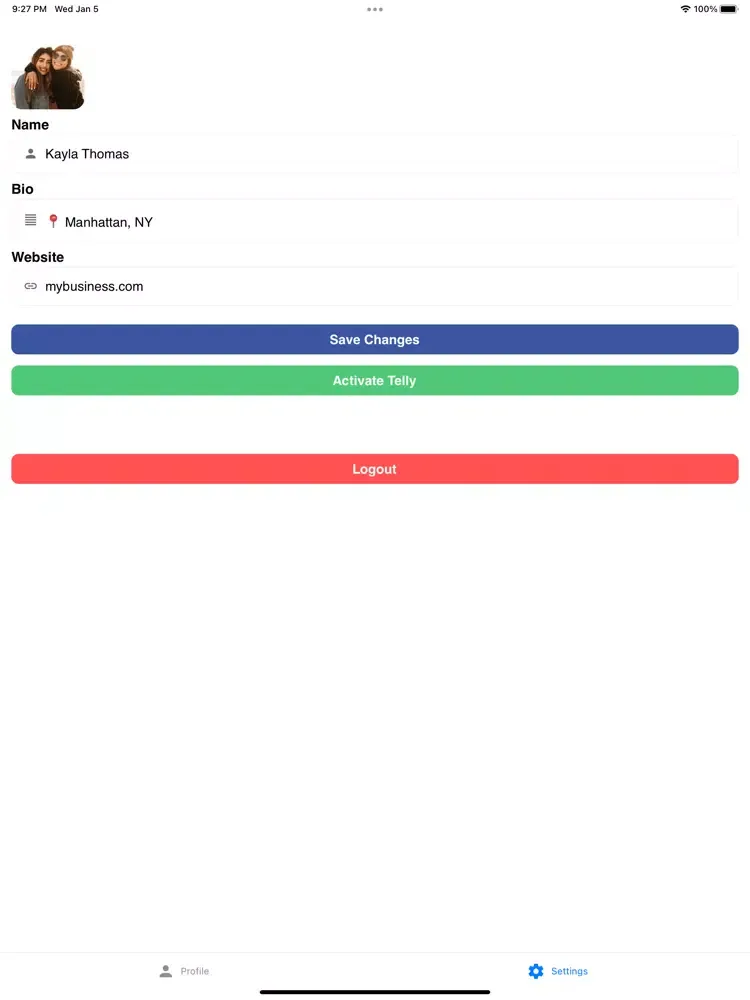 Telly - Share & Connect iPad  سکرین شاٹس
