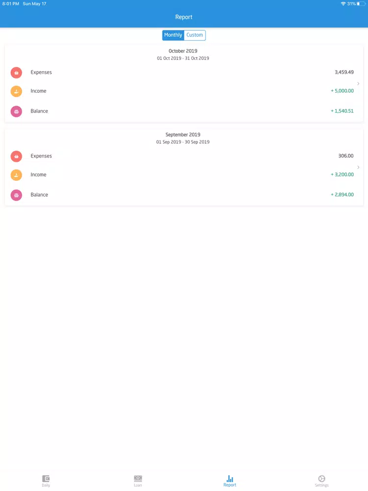 SepranPro: Expense Manager iPad  Screenshots