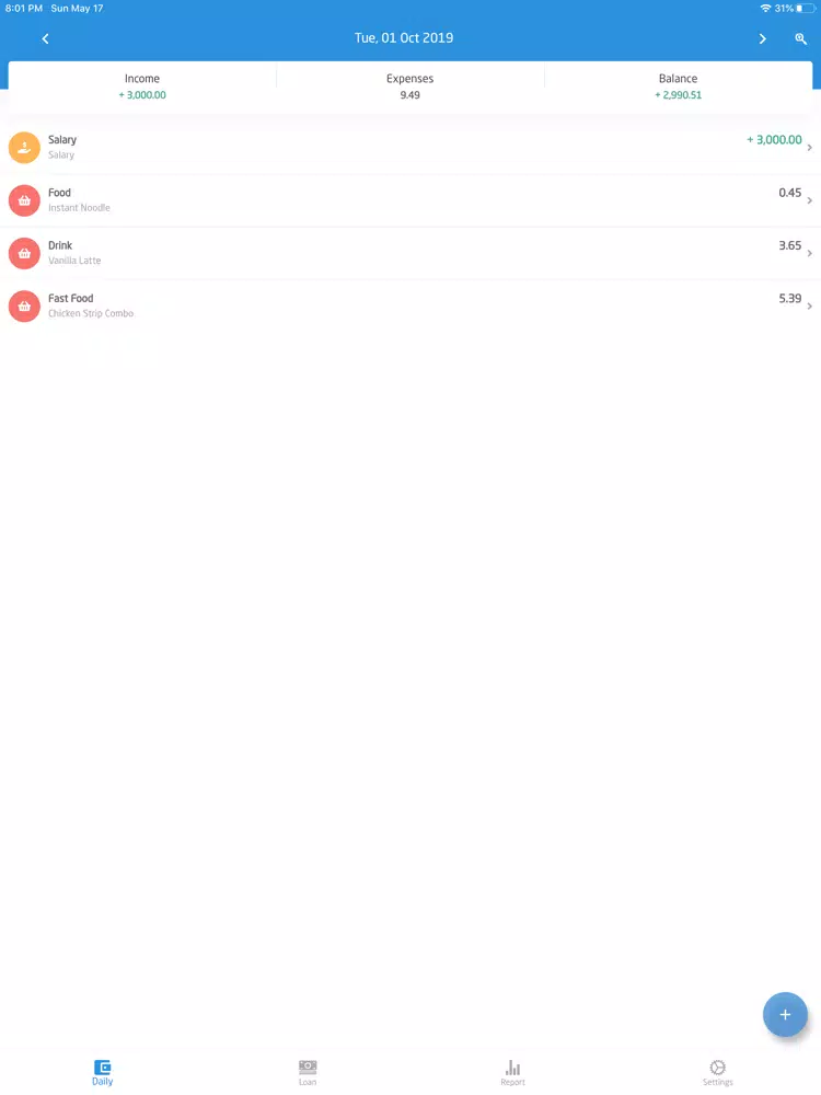 SepranPro: Expense Manager iPad  Screenshots