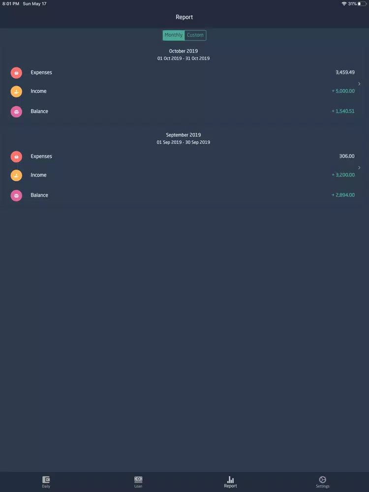 SepranPro: Expense Manager iPad  Screenshots