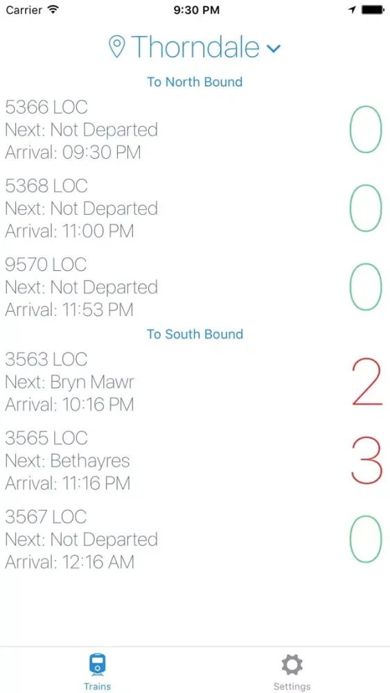 SEPTA Now Screenshots
