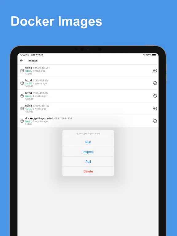 Скриншоты Docker & SSH Admin iPad 