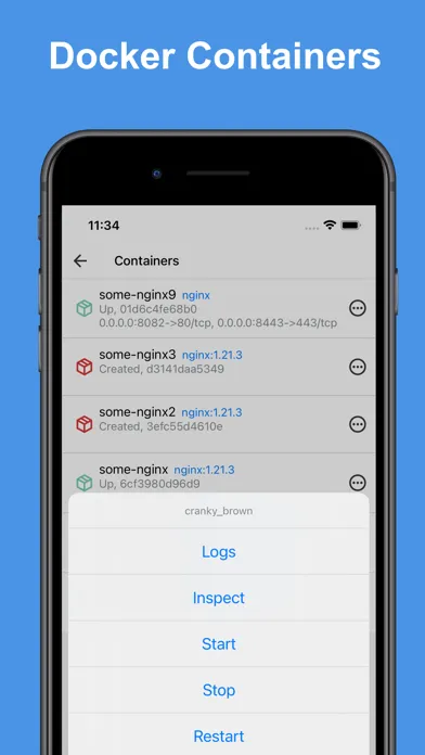 Скриншоты Docker & SSH Admin