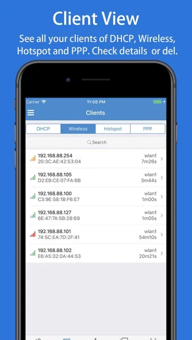 Captures d'écran de WinboxMobile - Router Admin