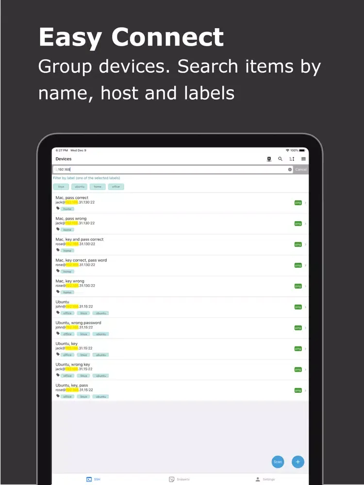 xTerminal Pro - SSH Client iPad 应用截图