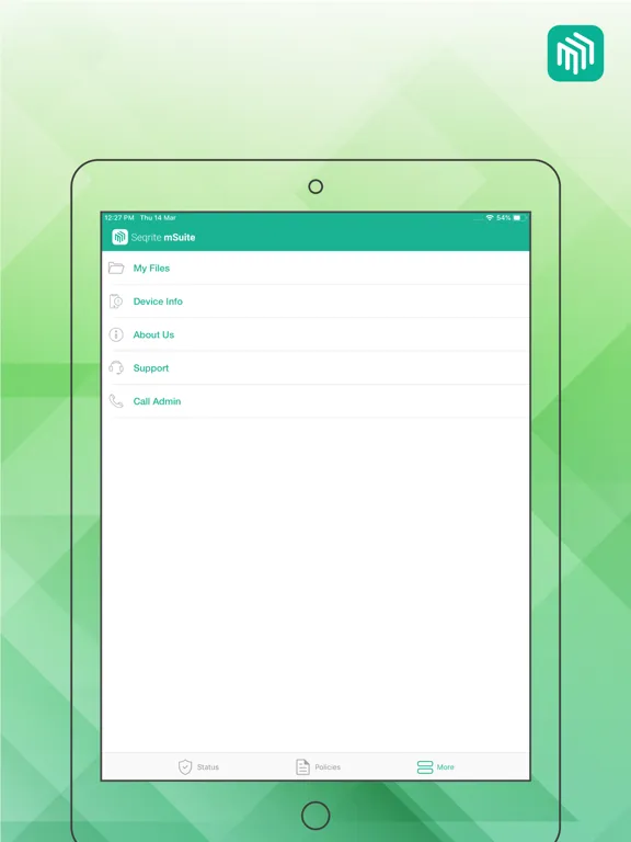 Seqrite mSuite iPad  Ekran Görüntüleri