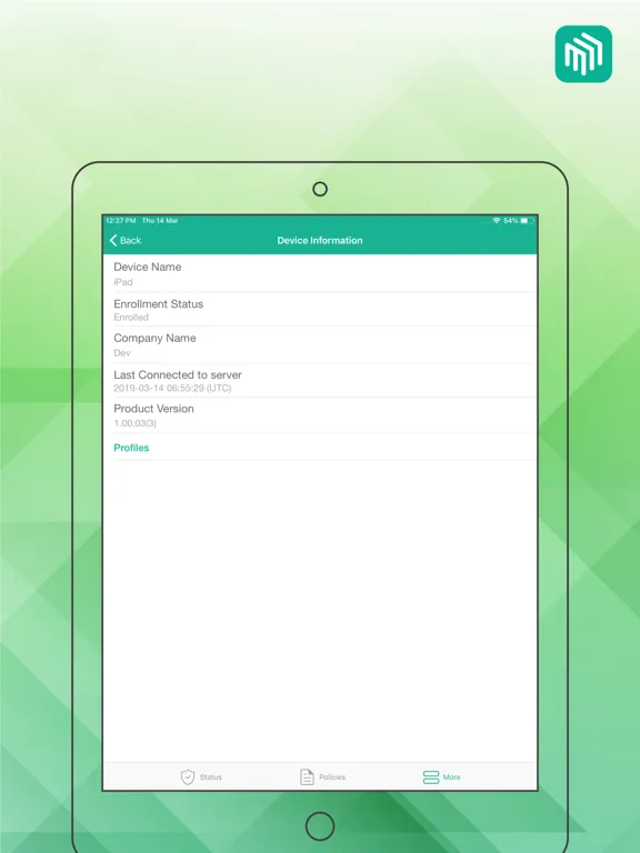 Seqrite mSuite iPad  Ekran Görüntüleri
