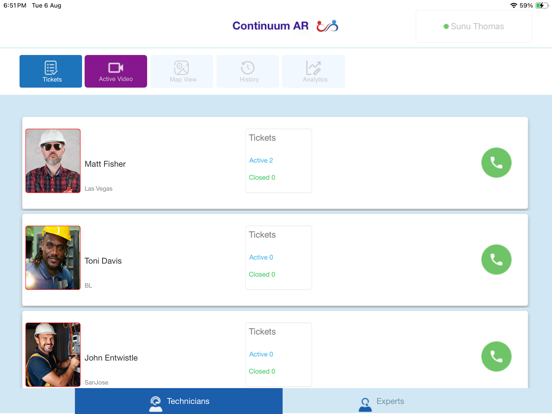 Tangkapan layar Continuum-AR iPad 
