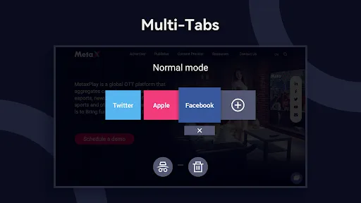 Zrzuty ekranu Open Browser - TV Web Browser